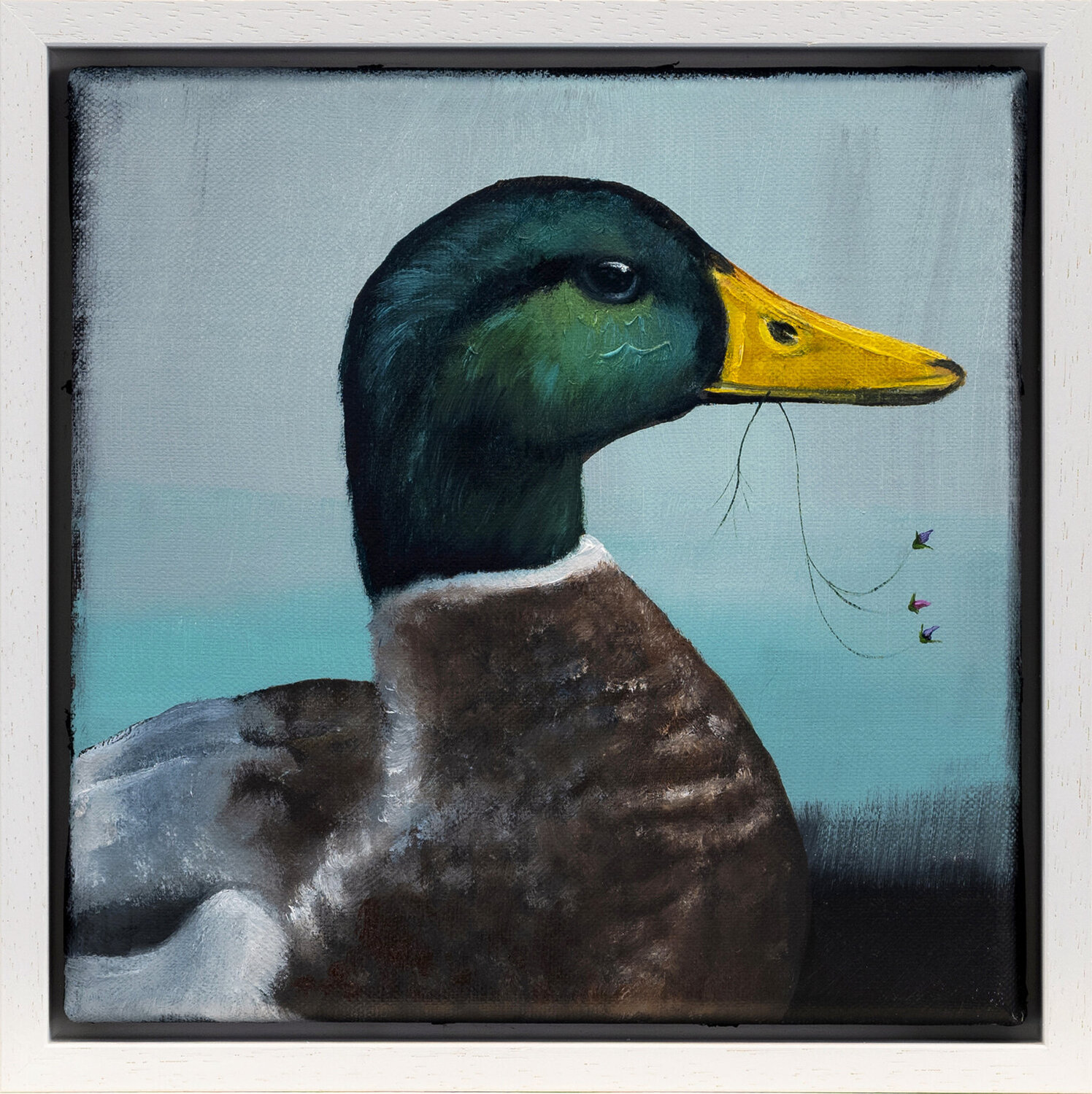 ”Serie Tierporträt | Ente" Lezzueck Coosemans Originalgemälde zu verkaufen
