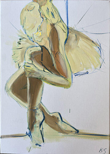 Ballet shoes van Kamila Sitak, Schilderij te koop op Singulart