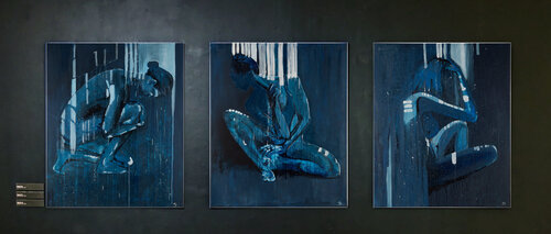 triptic: In the night von Kamila Sitak, Malerei kaufen auf Singulart