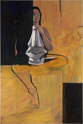 "Self-portrait with Salvador" by Kamila Sitak, Painting for Sale on Singulart