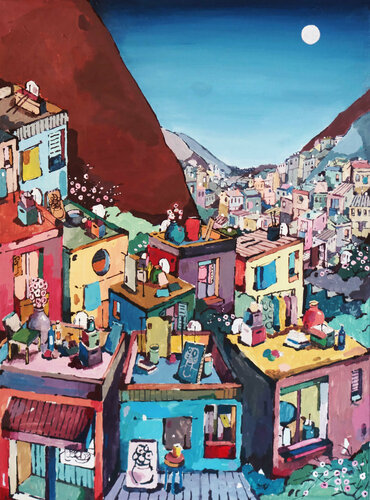 Les Cerisiers di Yoann Borsato, Pittura in vendita su Singulart