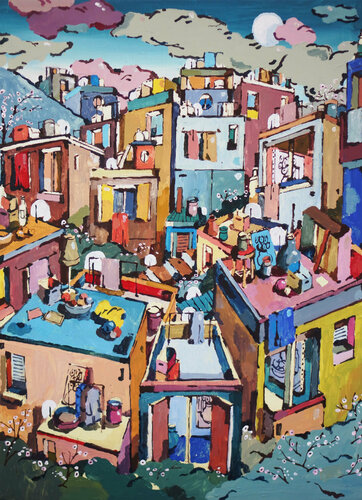 Les Cerisiers 2 di Yoann Borsato, Pittura in vendita su Singulart