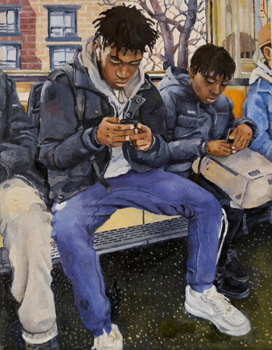 Brownsville, Home of the Brave, 27 nov 2019 di Yoann Borsato, Pittura in vendita su Singulart