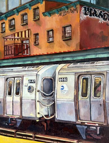 Lorimer St Station by Yoann Borsato, Painting for Sale on Singulart