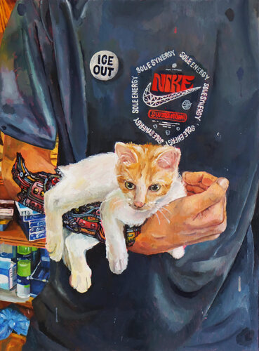 New York Bodega Cat 3030 by Yoann Borsato, Painting for Sale on Singulart