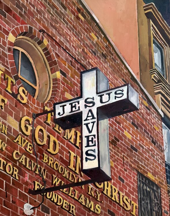JESUS SAVES, Clinton Hill, Brooklyn New York Yoann Borsato