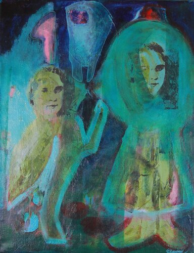 The Sisters von Eva Wiren, Malerei kaufen auf Singulart