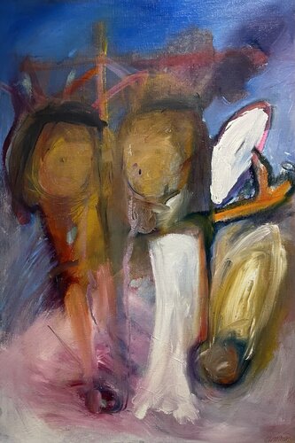 Best friends by Eva Wiren, Painting for Sale on Singulart