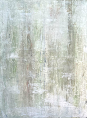 "Abstract Green Elegance" Part 2 LPT2 van Roger König, Schilderij te koop op Singulart