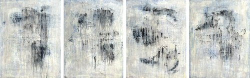 Abstract White/Lapis Lazuli, purest“ (quartet), K5HT Roger König