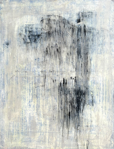 Part1 "Abstract White/Lapis Lazuli, purest“ K5HT van Roger König, Schilderij te koop op Singulart