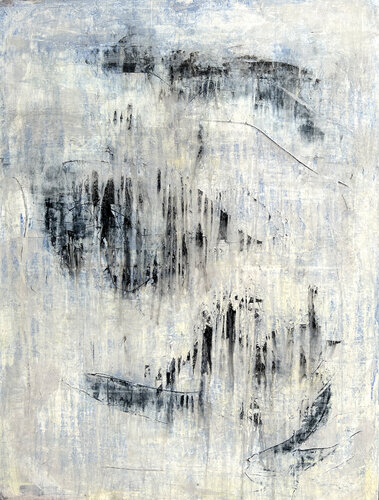 Part3 "Abstract White/Lapis Lazuli, purest“ K5HT van Roger König, Schilderij te koop op Singulart