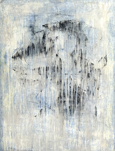 Part4 "Abstract White/Lapis Lazuli, purest“ K5HT van Roger König, Schilderij te koop op Singulart