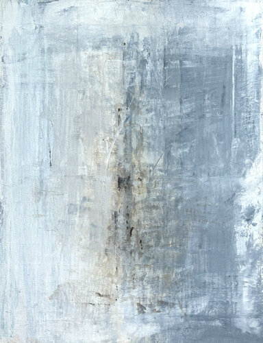 "Abstract Blue/White Elegance", IT43D van Roger König, Schilderij te koop op Singulart