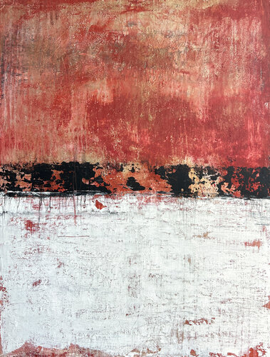 "red/bronze - black/white exclusive" RK67T van Roger König, Schilderij te koop op Singulart