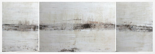 "1333 Antique White Elegance"  (triptych) Roger König