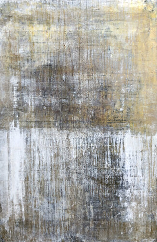 "1406 Antique Gold/White" van Roger König, Schilderij te koop op Singulart