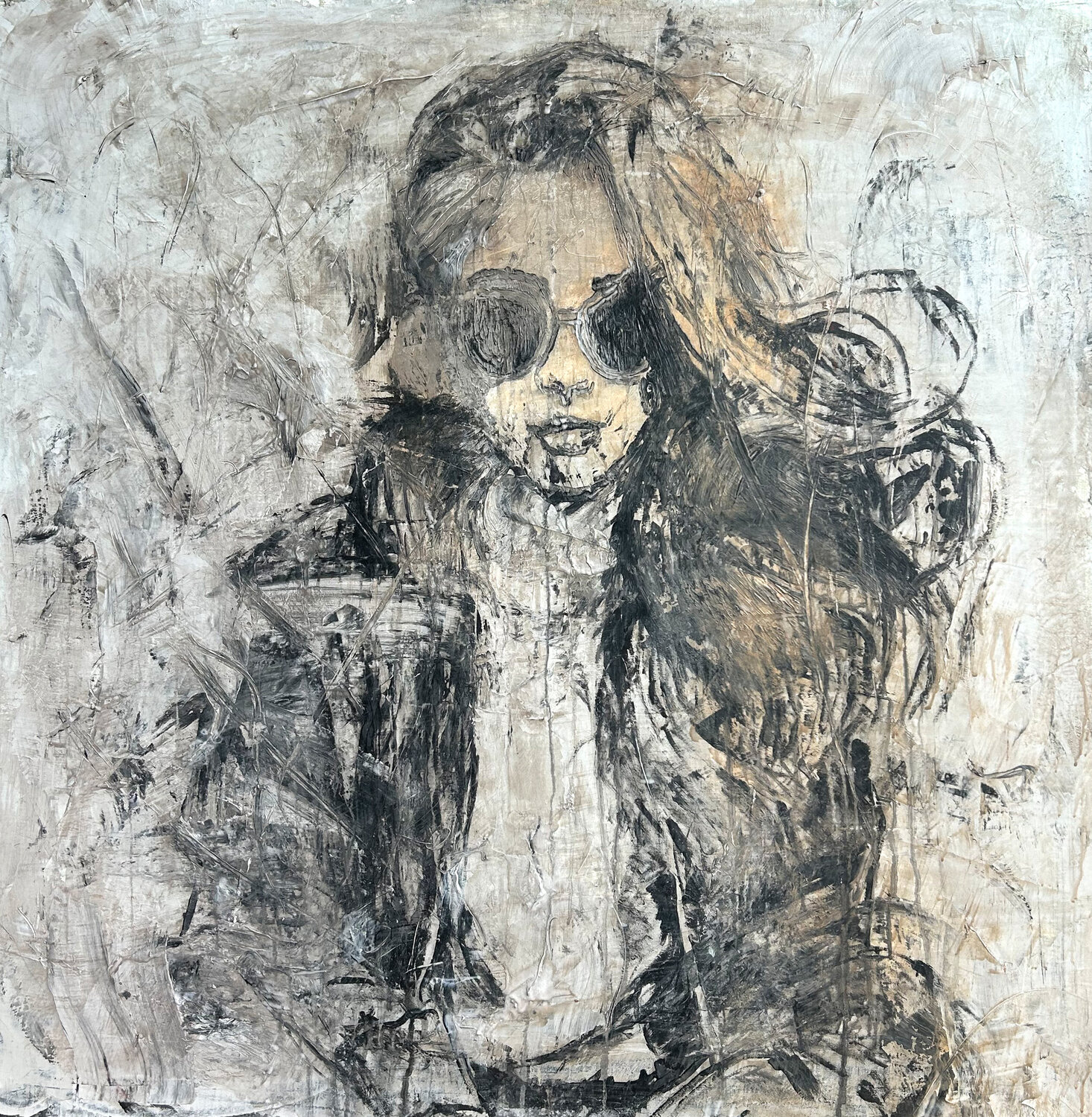 "Abstract Seduction Series" RK35SK Roger König Originalgemälde zu verkaufen
