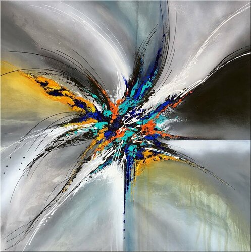 Dance Into the Light van Julijana Ravbar, Schilderij te koop op Singulart