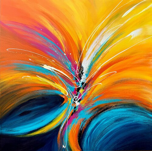 Give Me A Hug van Julijana Ravbar, Schilderij te koop op Singulart