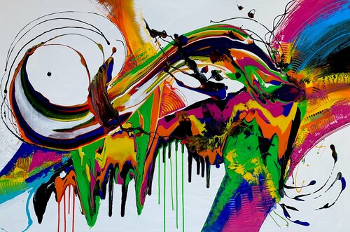 Dancing With A Stranger von Julijana Ravbar, Malerei kaufen auf Singulart