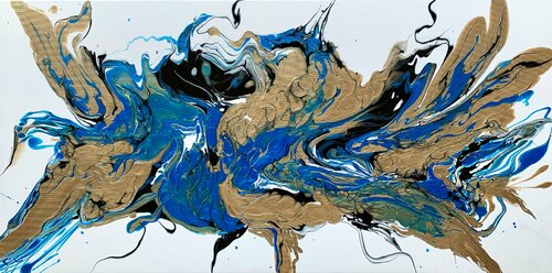 The Shining of Gold #8 di Julijana Ravbar, Pittura in vendita su Singulart