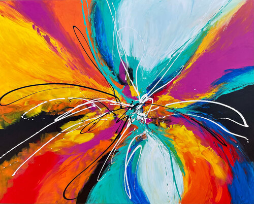 Explosion of Life van Julijana Ravbar, Schilderij te koop op Singulart