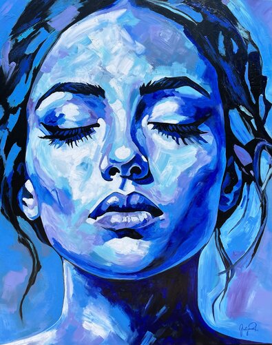 Blue Silence von Julijana Ravbar, Malerei kaufen auf Singulart