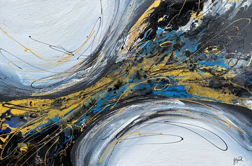 Golden Vortex von Julijana Ravbar, Malerei kaufen auf Singulart