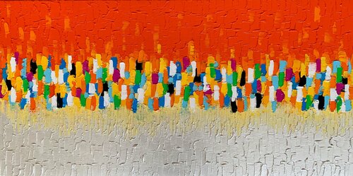 Cascade of Colors van Julijana Ravbar, Schilderij te koop op Singulart