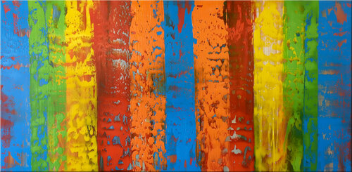Somewhere over the Rainbow van Julijana Ravbar, Schilderij te koop op Singulart