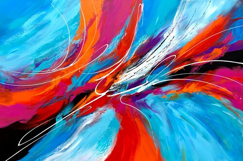 Summer of Love van Julijana Ravbar, Schilderij te koop op Singulart