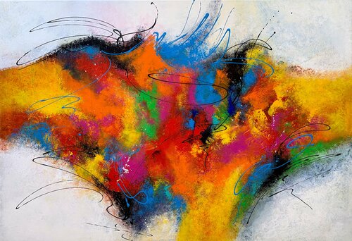 Love Is a Game van Julijana Ravbar, Schilderij te koop op Singulart