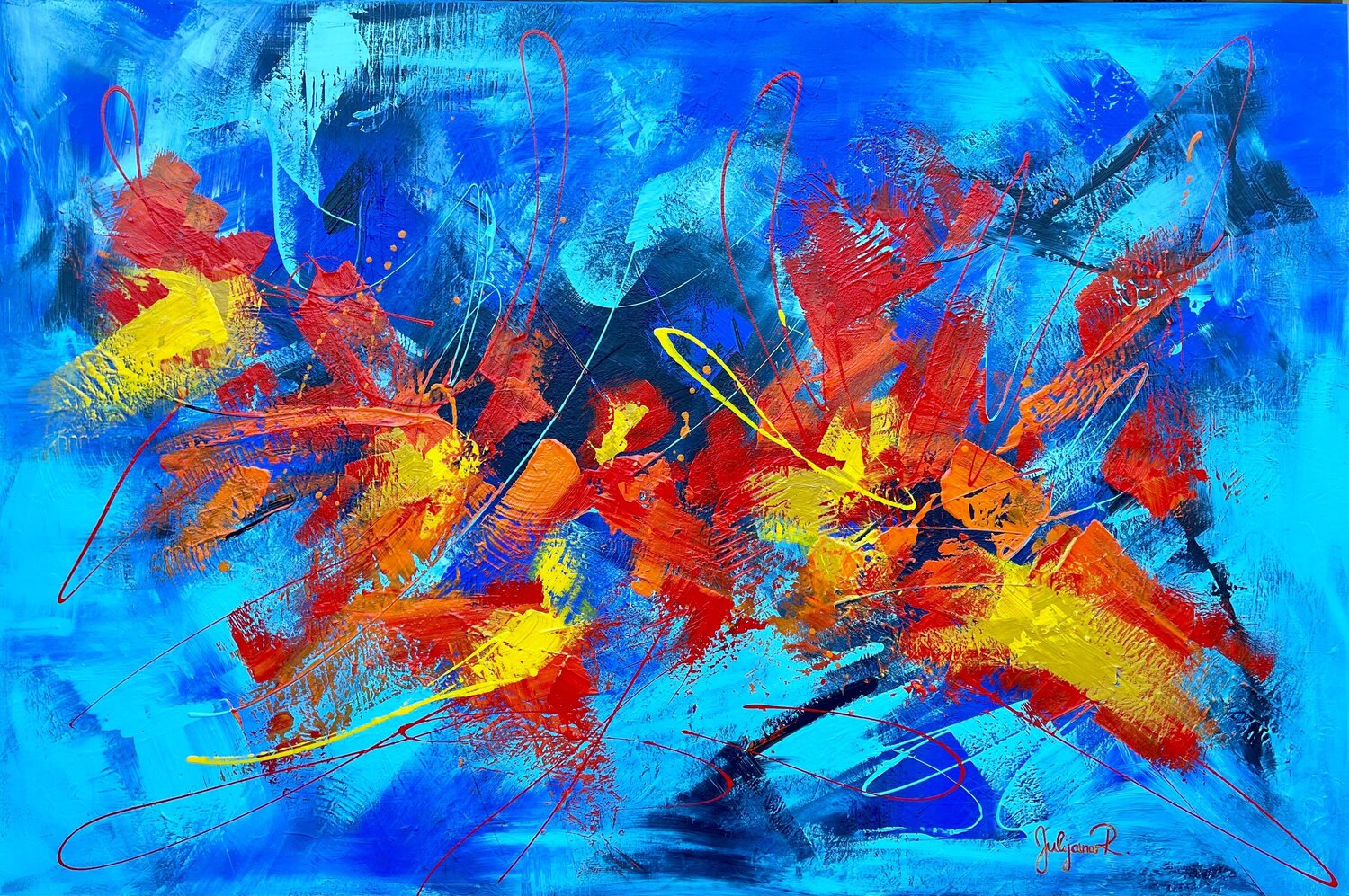 Corridor of Energy Julijana Ravbar Originalgemälde zu verkaufen