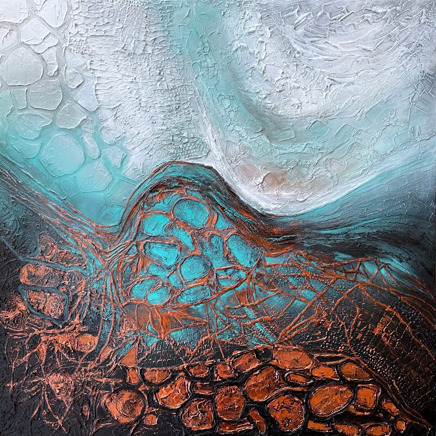 Glow Below Julijana Ravbar Pintura original en venta