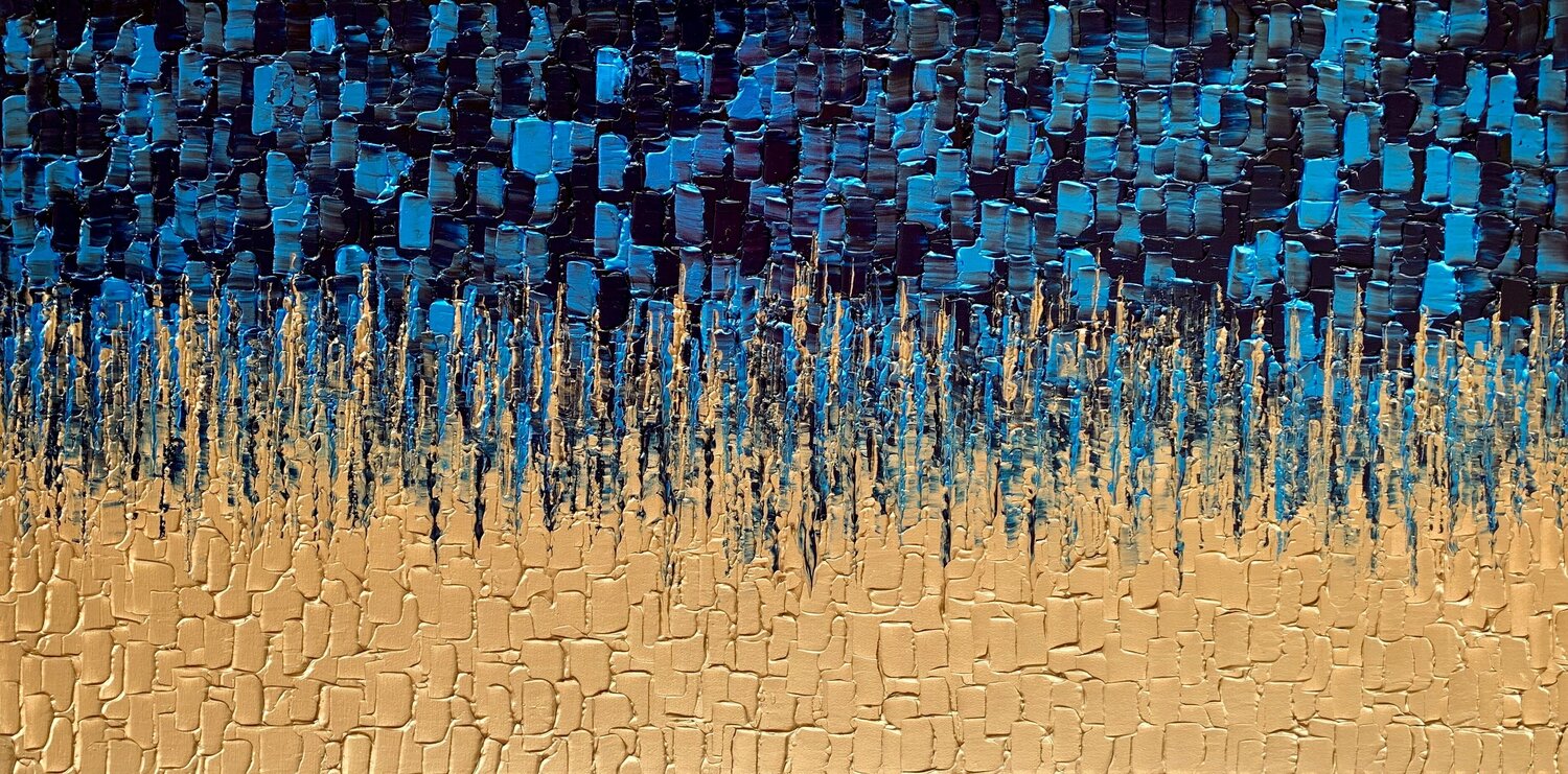 Blue & Gold Cascade Julijana Ravbar