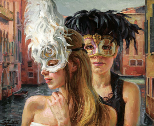 Black and White Feathers Serguei Zlenko