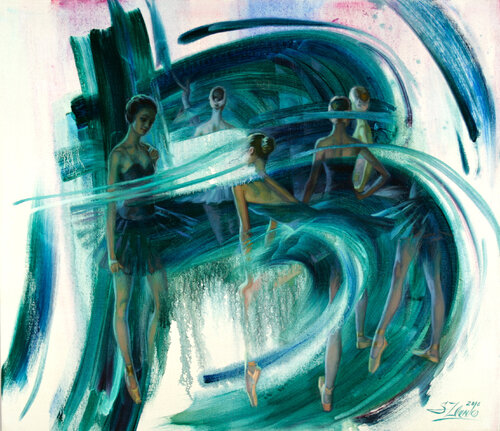 " B " allet. di Serguei Zlenko, Pittura in vendita su Singulart