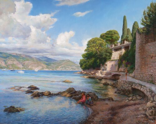Cap - Ferrat. French Riviera. de Serguei Zlenko, Pintura a la venta en Singulart