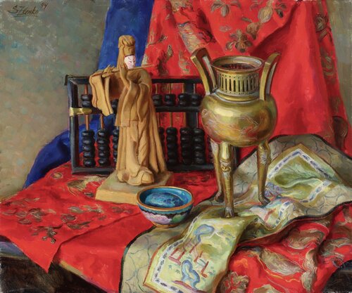 Still life with artifacts from China. Serguei Zlenko