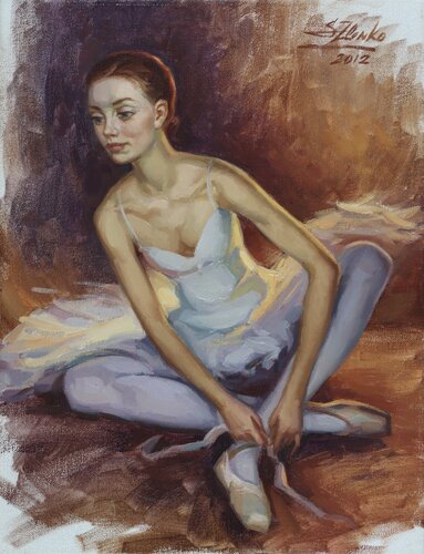Young ballet dancer. de Serguei Zlenko, Pintura a la venta en Singulart