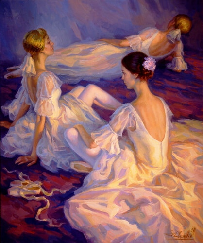 Waiting in the wings. de Serguei Zlenko, Pintura a la venta en Singulart