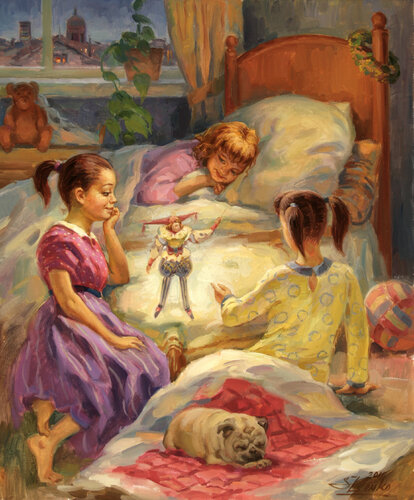 Christmas season di Serguei Zlenko, Pittura in vendita su Singulart