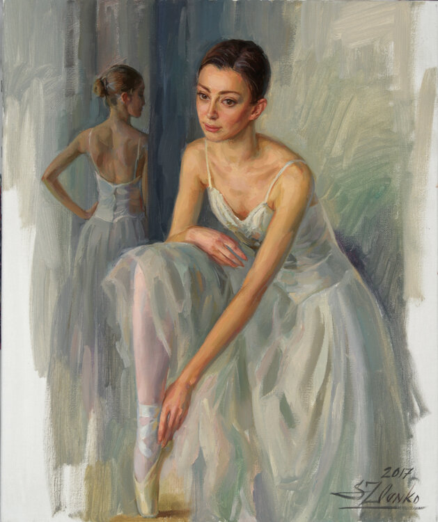 Before a rehearsal. Serguei Zlenko
