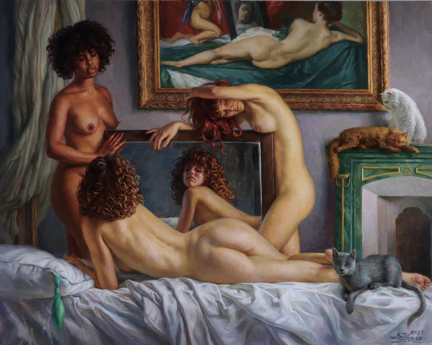 Three cats Serguei Zlenko