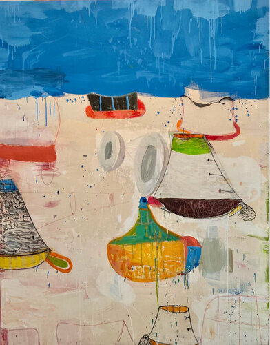 A Suite of Blue Sea, Capri van Gary Komarin, Schilderij te koop op Singulart