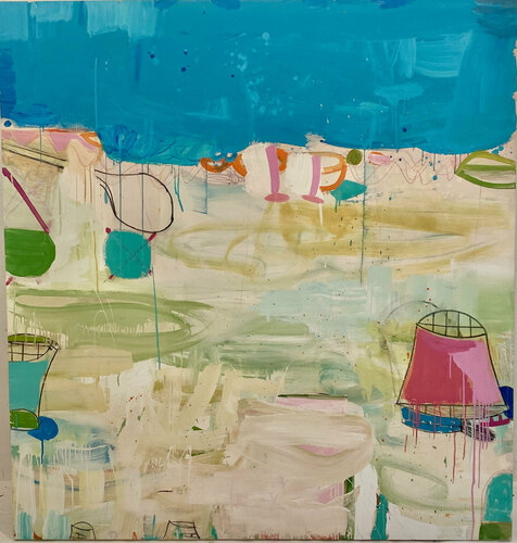 A Suite of Blue Sea, La Coste van Gary Komarin, Schilderij te koop op Singulart