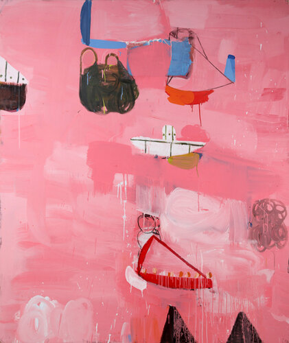 Big Pink Palermo van Gary Komarin, Schilderij te koop op Singulart