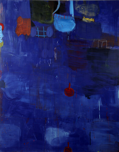 Blue Mambo van Gary Komarin, Schilderij te koop op Singulart
