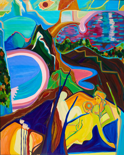 Conversations with Myself van Ozlem Thompson, Schilderij te koop op Singulart
